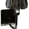 ORIVA Vägglampa Kristall K5 23cm Svart Krom