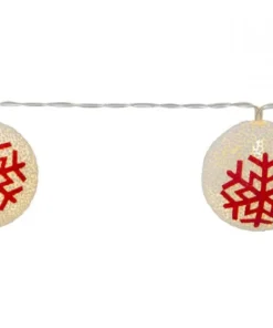 ORNAMENT Batterislinga 10LED 1,35m Vit