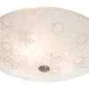 OXALIS Plafond 42cm Vit/Stål