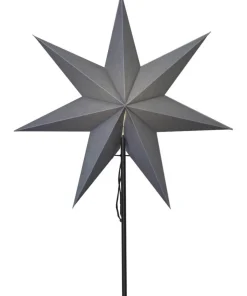 OZEN Stjärna på fot 75cm Grå