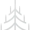 PAGOD Ljusstake 7L 79cm Vit