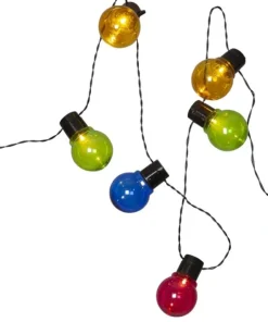 PARTAJ MULTI Solcells-ljusslinga 180cm Flerfärgad