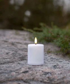 Paula Flamme LED Ljus Vit 10 cm Skymningsrelä