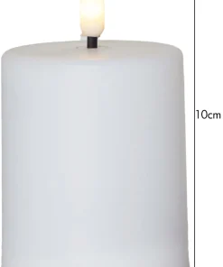 Paula Flamme LED Ljus Vit 10 cm Skymningsrelä