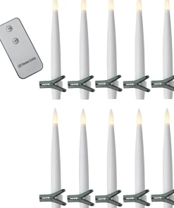 PAULINA LED-Antikljus 15,5cm Vit