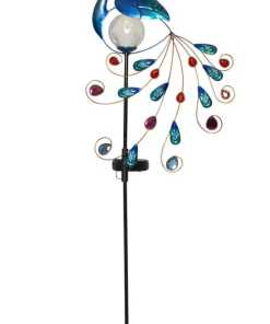 PEACOCK Solcellsdekoration 80cm Flerfärgad IP44