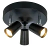 PILOT Takspot 3:a Rund 25cm Svart/Krom