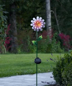 PINK DAISY Solcellsdekoration 81cm Rosa