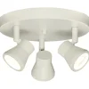 PLUTO Takspot Rund 3L Dimbar 20cm Vit