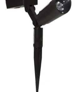 POWERSPOT 2-PACK Solcells-Spotlight 15cm Svart
