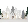 PUZZEL Ljusstake Batteri 9L 37cm Flerfärgad