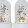 REINBEK Bordsdekoration 2-Pack Batteri 9cm Vit
