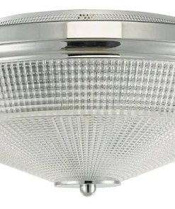 RETRO Plafond 44cm Krom