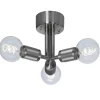 RILLE Taklampa 3L 27,5cm Borstad krom