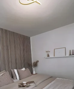 ROLLER Plafond LED 50cm Mässing