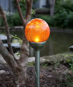 ROMA Solcells-Dekoration 45cm Amber