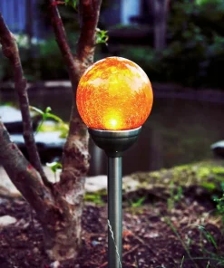 ROMA Solcells-Dekoration 45cm Amber