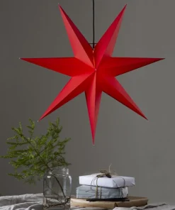 ROZEN Pappersstjärna 70cm Röd