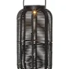 RUNDA Solcellslykta 30cm Svart
