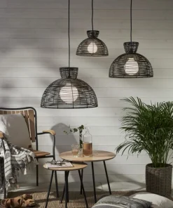 RUNDE Lampskärm 47cm Svart