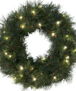 RUSSIAN PINE Krans 50cm 30LED IP44 Grön