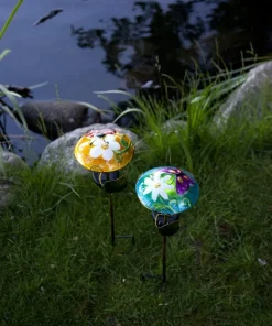 SALONA Solcellsdekoration 44cm Blå/Flerfärgad IP44