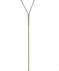 SANDNES Golvlampa dubbel 140cm Borstad Stål