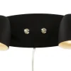 SANDNES Vägglampa 2L 32cm Svart