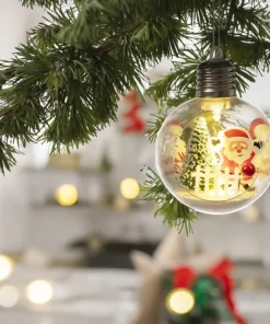 SANTA CLAUS Kula Batteri 10,7cm 3-Pack