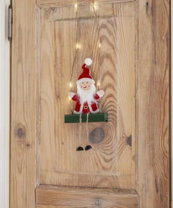 SANTA Inomhusdekoration Batteri 50cm Röd
