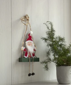 SANTA Inomhusdekoration Batteri 50cm Röd