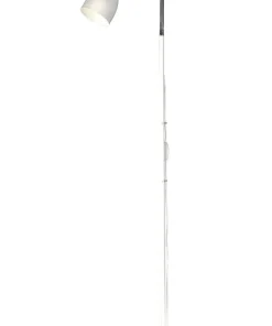 SAREK Golvlampa E27 136cm Vit