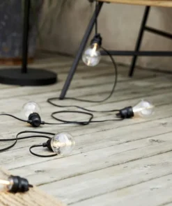 SELECTA Ljusslinga 13,6m 18LED Varmvit/Svart