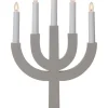 SELMA Träljusstake 25cm Elefantgrå