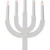 SELMA Träljusstake 25cm Vit