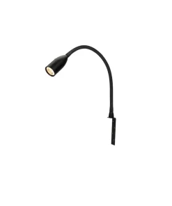 SENSILO Sänglampa Dimbar 37cm Svart