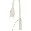 SENSILO Sänglampa Dimbar 37cm Vit