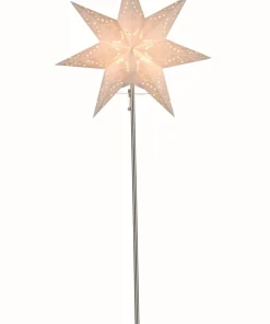 Sensy Stjärna på fot 83cm Vit