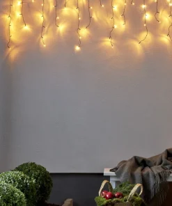 SERIE LED Istappsslinga 240LED 5,9m Extra varmvit IP44