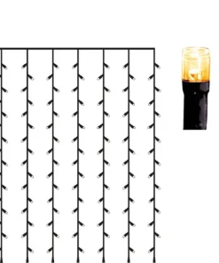 SERIE LED Ljusgardin 80LED 130cm Extra varmvit IP44