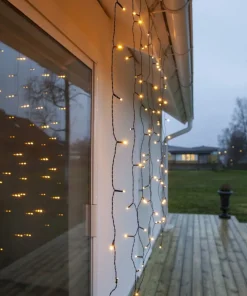 SERIE LED Ljusgardin 80LED 130cm Extra varmvit IP44