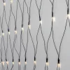 SERIE LED Ljusnät Crispy Ice White 200L 3m Svart