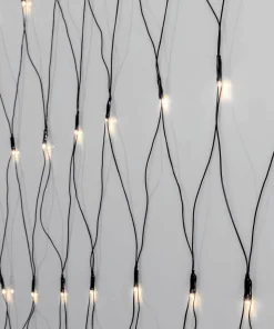 SERIE LED Ljusnät Crispy Ice White 200L 3m Svart