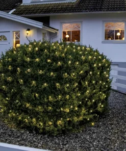 SERIE LED Ljusnät Crispy Ice White 160L 2m Svart