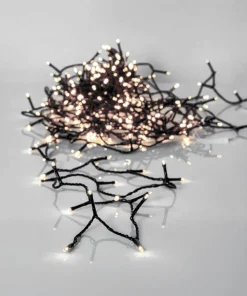 SERIE LED Ljusslinga Crispy Ice White 360L 25,2m Svart