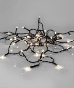 SERIE LED Ljusslinga Crispy Ice White 40L 2,8m Svart