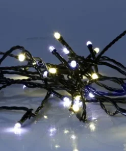 SERIE LED Ljusslinga 4m 40LED IP44 Varmvit & Kallvit Svart