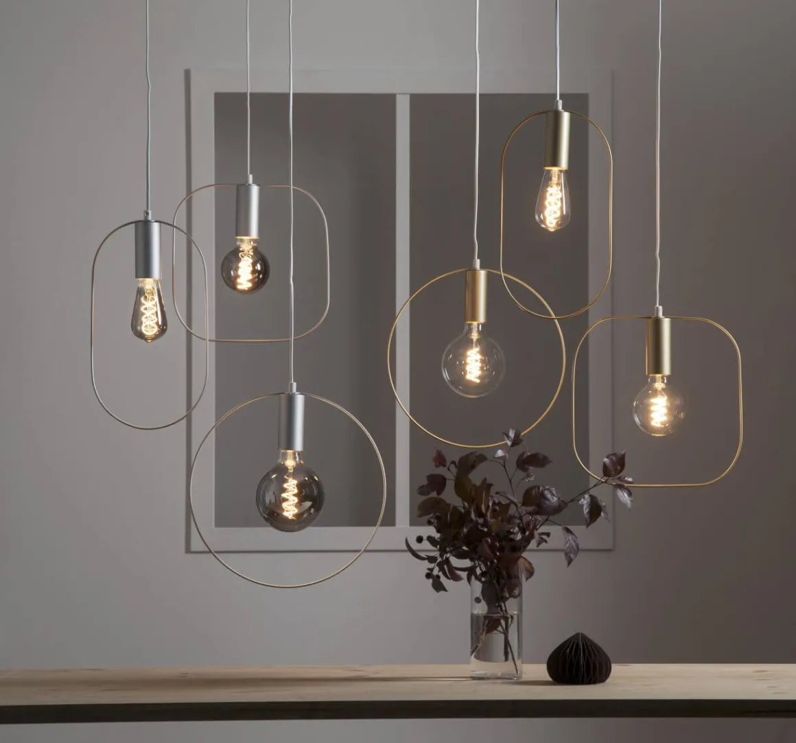 SHAPE Pendel E27 20cm Guld
