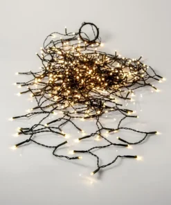 SHINY WARMWHITE Julgransbelysning 200cm 360LED Varmvit/Grön IP44