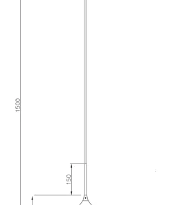 SIGMA Taklampa LED 40cm Svart